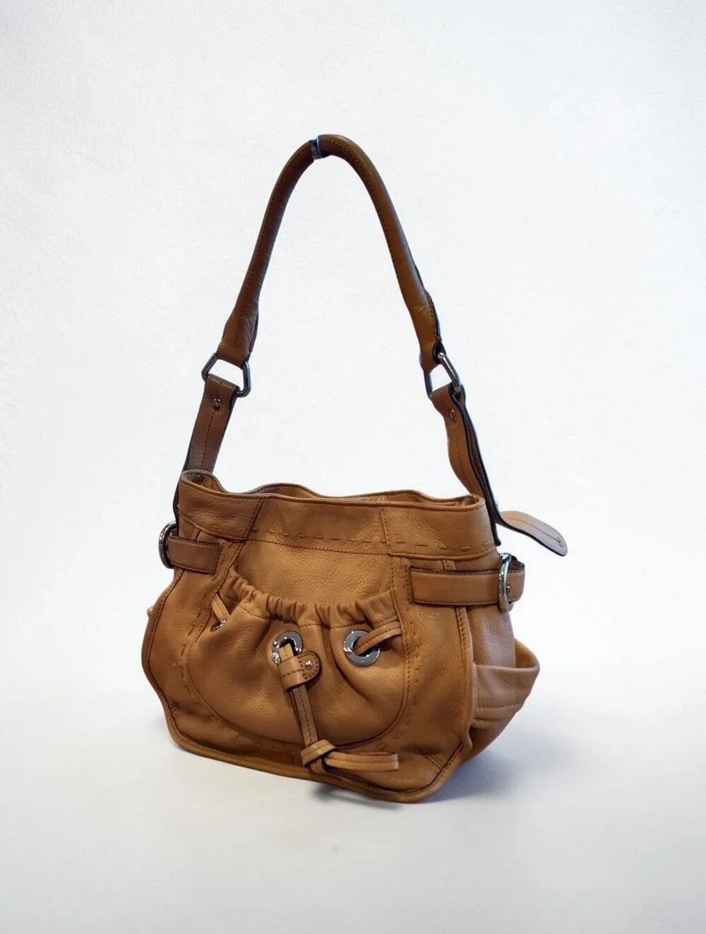 B. Majowsky Leather Hobo Bag